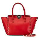 Valentino Leather Rockstud Handbag Leather Handbag in Good condition