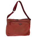 PRADA Shoulder Bag Nylon Red Auth 73454 - Prada