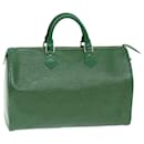 Louis Vuitton Epi Speedy 35 Hand Bag Borneo Green M42994 LV Auth 73565