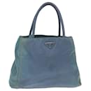 PRADA Hand Bag Nylon Blue Auth 72857 - Prada