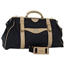 Christian Dior Boston Bag PVC 2way Black Auth bs13879