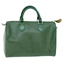 Louis Vuitton Epi Speedy 30 Hand Bag Borneo Green M43004 LV Auth 72986