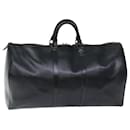 Louis Vuitton Epi Keepall 55 Boston Bag Noir Black M42952 LV Auth mr128