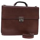 Salvatore Ferragamo Hand Bag Leather 2way Brown 001 2865 1657 Auth bs13795