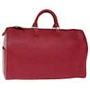 Louis Vuitton Epi Speedy 40 Bolsa de Mão Castelhano Vermelho M42987 Autenticação de LV 73084