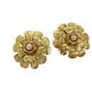 CHANEL Earring metal Gold CC Auth bs13981 - Chanel