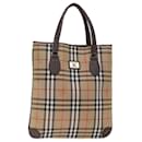 Burberrys Nova Check Tote Bag Toile Beige Auth ep4173 - Autre Marque