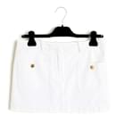 Balenciaga Ghesquière FR36 Mini Jupe US6 White Cotton Mini skirt