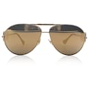 Versace Gold Metal Aviator Medusa Sunglasses Mod. 2249 65/14 - Gianni Versace