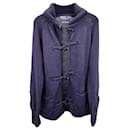 Polo by Ralph Lauren Knitted Cardigan in Navy Blue Wool - Polo Ralph Lauren