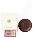 Cartier Must De Cartier Leather Round Coin Purse Leather Coin Case in Excellent condition