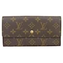 Louis Vuitton Portefeuille Sarah Canvas Long Wallet M61734 in good condition