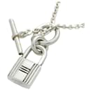 Hermes Cadenas Kelly Amulette Anhänger Halskette Metallhalskette in ausgezeichnetem Zustand - Hermès