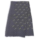 Sciarpa in tela con sciarpa in seta Gucci GG Patern superiore in buone condizioni