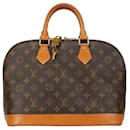 Louis Vuitton Alma Canvas Handbag M51130 in good condition