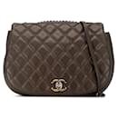 Chanel CC Casual Pocket Flap Bag  Leather Shoulder Bag in Good condition
