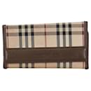 Burberry House Check Canvas & Leather 5 Key Holder Canvas Key Holder in Good condition