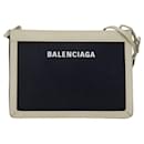 Balenciaga Navy Pochette Shoulder Bag Canvas Shoulder Bag 339937 in good condition