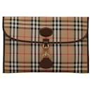 Burberry Haymarket Check Clutch Bag  Canvas Clutch Bag in Good condition