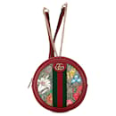 Gucci Roter GG Supreme Flora Ophidia Rucksack