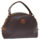 CELINE Macadam Canvas Hand Bag PVC Brown Auth bs13996 - Céline