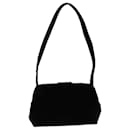 PRADA Shoulder Bag Velor Black Auth 73144 - Prada