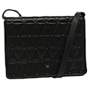 VALENTINO Quilted Shoulder Bag Leather Black Auth yk12052 - Valentino