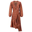 Johanna Ortiz Spiritual Relations Wrap Midi Dress in Brown Polyester - Autre Marque