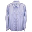 Alexander Wang Oversized Striped Shirt in Blue Cotton