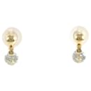 [LuxUness] 18k Gold Diamond Dangle Earrings Metal Earrings in Excellent condition - & Other Stories