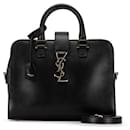 Yves Saint Laurent Monogram Baby Cabas Leather Handbag 472469 in Good condition