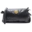 NEW GUCCI HYSTERIA LARGE POUCH 197015 IN BLACK LEATHER NEW BLACK LEATHER CLUTCH - Gucci