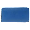 NEW HERMES SILK'IN CLASSIC WALLET IN ROYAL BLUE EPSOM LEATHER WALLET - Hermès