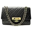 CHANEL GOLDEN CLASS LARGE HANDBAG BLACK QUILTED LEATHER CROSSBODY BAG - Chanel