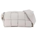 Bottega Veneta Padded Tech Maxi Intrecciato Cassette Canvas Shoulder Bag in Excellent condition