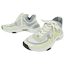 CHAUSSURES CHANEL LOW TOP TRAINER CC G36258 BASKETS 40 SNEAKERS SHOES - Chanel