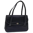 GUCCI Hand Bag Leather Black Auth 73035 - Gucci