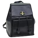 CELINE Backpack Leather Black Auth 73090 - Céline