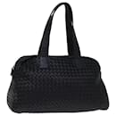 BOTTEGA VENETA INTRECCIATO Shoulder Bag Leather Black Auth yk12046 - Autre Marque