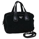 PRADA Hand Bag Canvas 2way Black Auth ep4171 - Prada