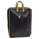 HERMES Travel Case Garment Cover Cuir Noir Auth bs13799 - Hermès