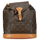 Louis Vuitton Montsouris MM Canvas Backpack M51136 in Good condition