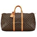 Bolsa de viaje de lona Louis Vuitton Keepall 55 M41424 en buen estado