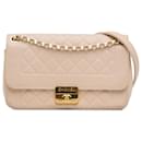 Chanel Brown Large Lambskin Chic With Me Flap