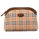 Burberry Brown Haymarket Check Pouch