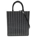 Celine Bolsa Cabas Vertical Preta com Logotipo Pequeno Preto - Céline