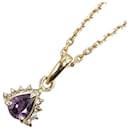 [LuxUness] 18k Gold Diamond Sapphire Pendant Necklace Metal Necklace in Excellent condition - & Other Stories