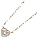 [Luxo] 10k Colar de pingente de coração de diamante dourado colar de metal em excelente estado - & Other Stories