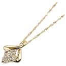 [LuxUness] 18k Collar con colgante de flor de diamantes y oro Collar de metal en excelentes condiciones - & Other Stories
