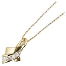 Andere 18 Karat Gold Diamant Anhänger Halskette Metall Halskette in ausgezeichnetem Zustand - & Other Stories